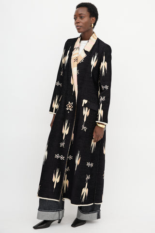 Forte Forte Geometric Jacquard Coat