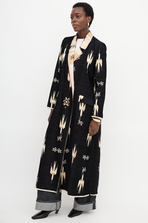 Forte Forte Geometric Jacquard Coat