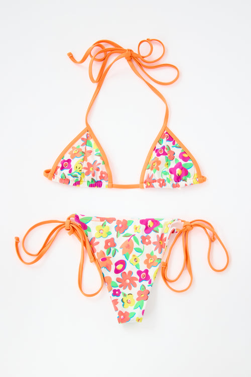 Frankies Bikinis Coastal Satin Bikini Set