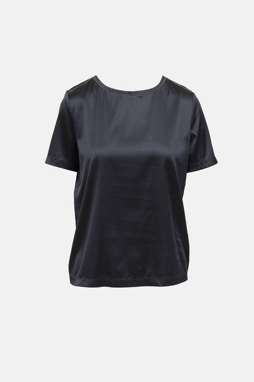 Fabiana Filippi Silk Beaded Top