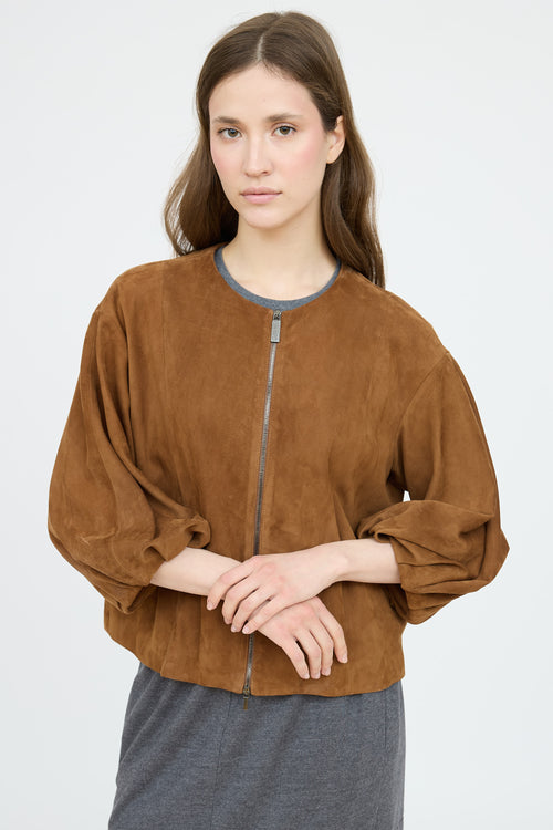 Fabiana Filippi Suede Puff Jacket