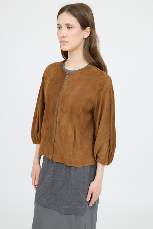 Fabiana Filippi Suede Puff Jacket