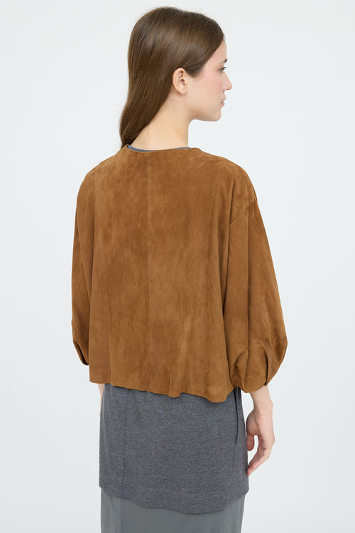 Fabiana Filippi Suede Puff Jacket