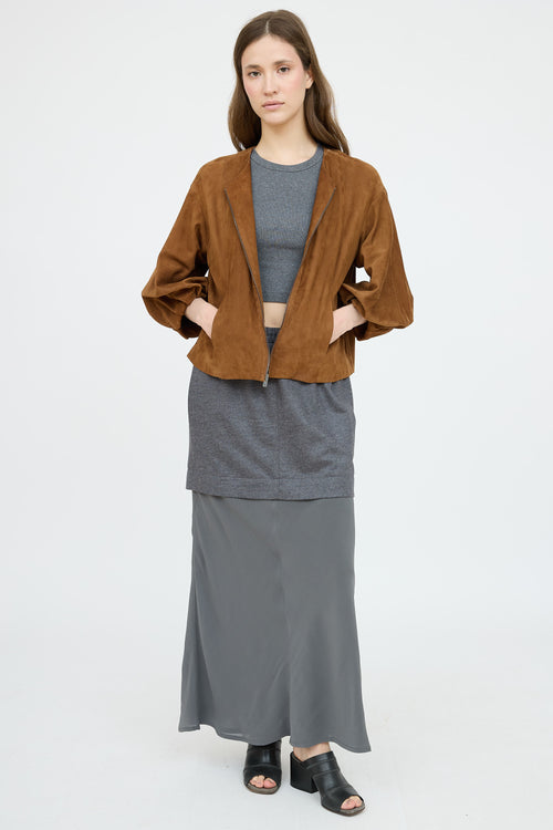Fabiana Filippi Suede Puff Jacket