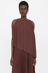 Fabiana Filippi Brown Maxi Dress