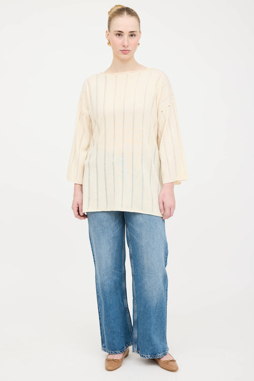 Fabiana Filippi Cashmere Beaded Sweater