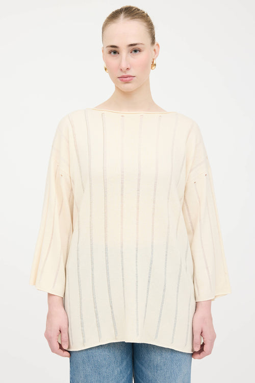 Fabiana Filippi Cashmere Beaded Sweater