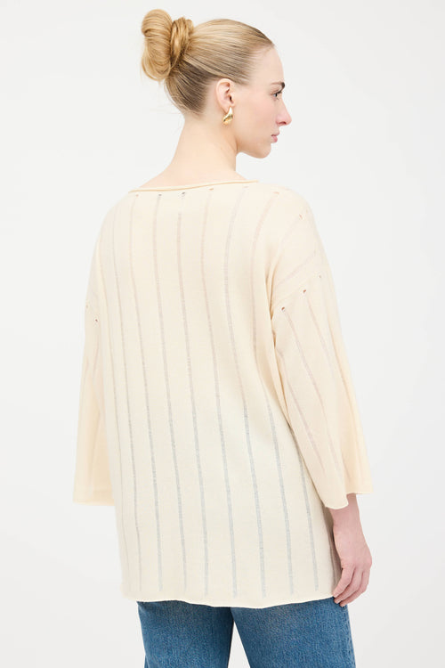 Fabiana Filippi Cashmere Beaded Sweater