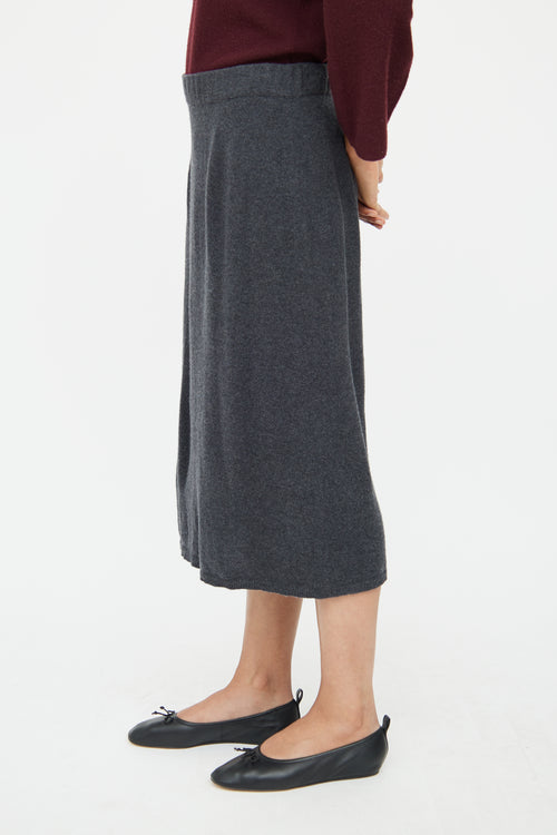 Fabiana Filippi Grey Knit Pencil Skirt