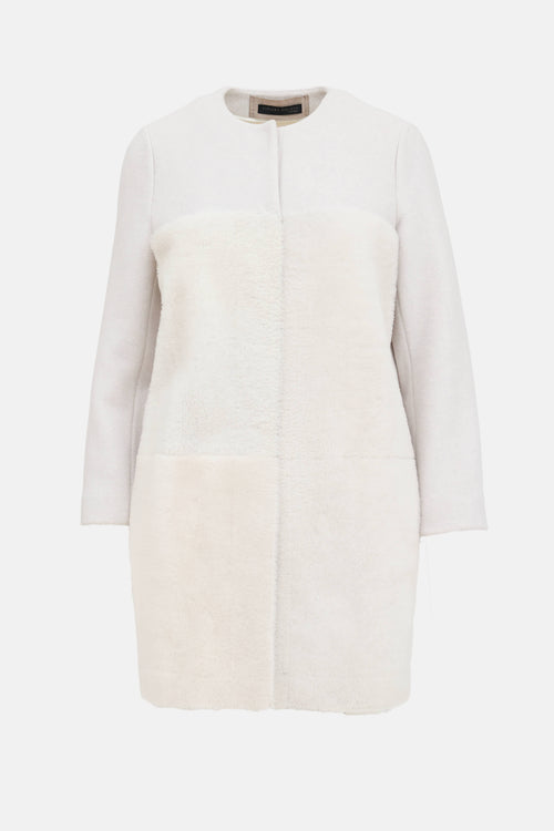 Fabiana Filippi Wool Shearling Coat