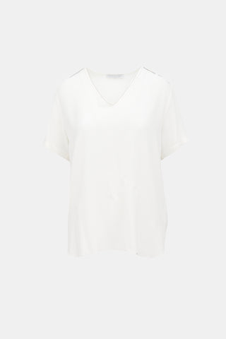 Fabiana Filippi Beaded Collar Top