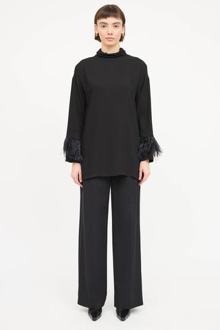 Fabiana Filippi Feather Tunic Top