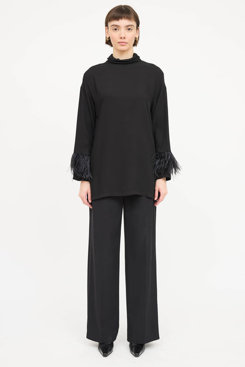 Fabiana Filippi Feather Tunic Top