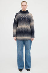 Fabiana Filippi Open Weave Metallic Knit Sweater