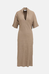 Fabiana Filippi Linen V-Neck Dress