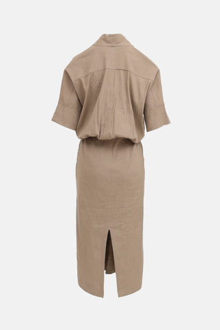Fabiana Filippi Linen V-Neck Dress