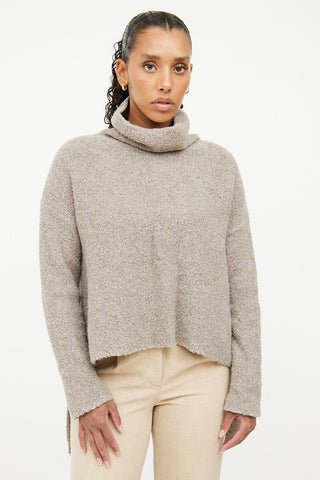 Fabiana Filippi Grey Highneck  Sweater