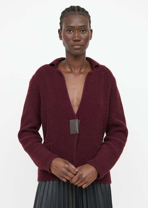 Fabiana Filippi Burgundy Knit Sweater