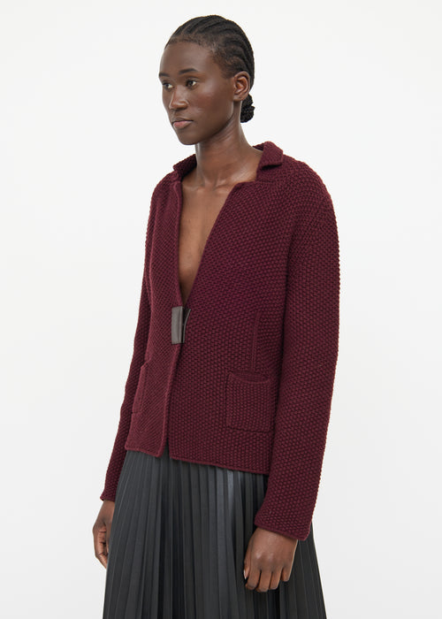 Fabiana Filippi Burgundy Knit Sweater