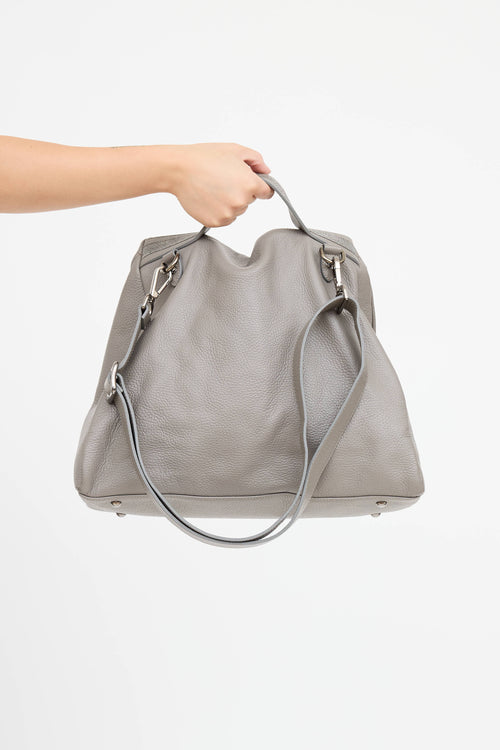 Fabiana Filippi Leather Beaded Trim Bag