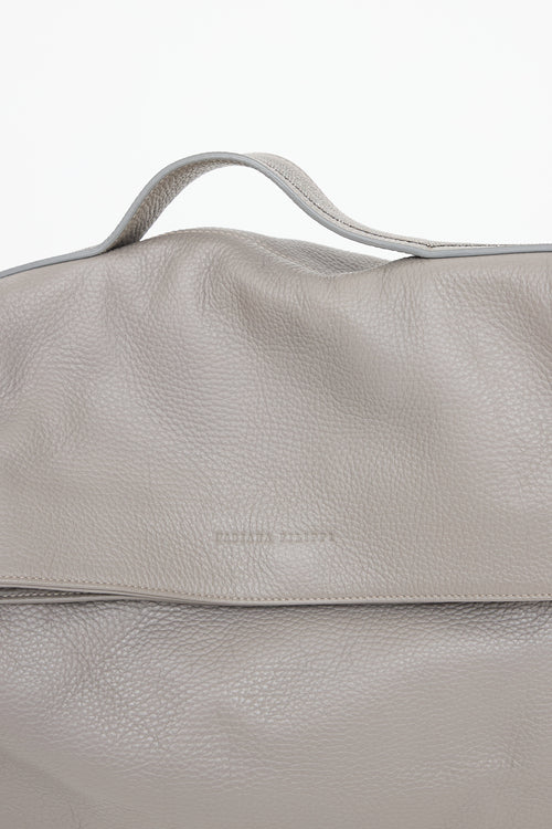 Leather Beaded Trim Bag