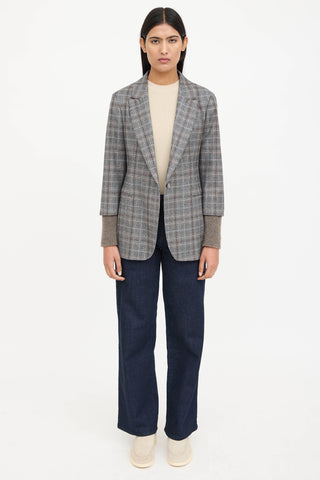 Fabiana FilippiWool Plaid Blazer