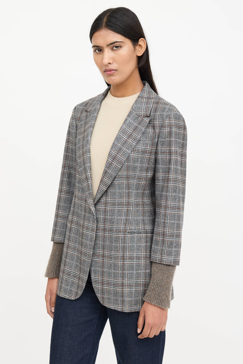 Fabiana FilippiWool Plaid Blazer