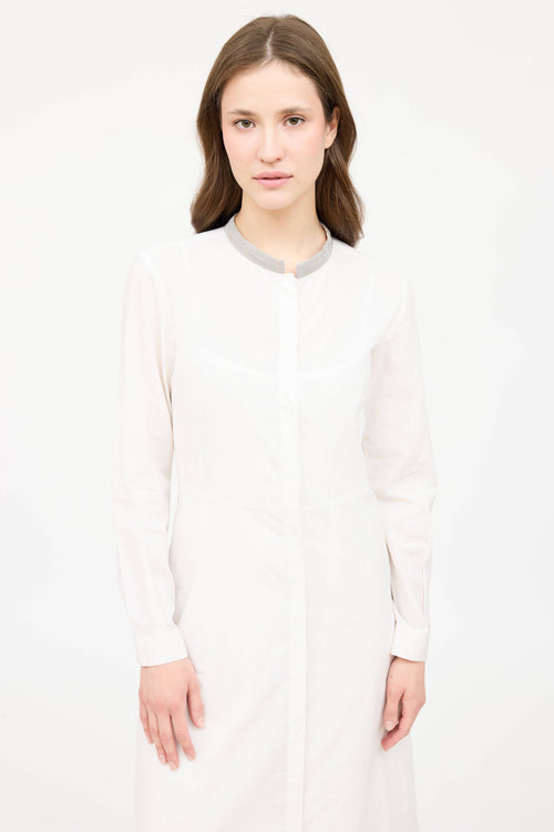 Fabiana FilippiBeaded Button Up Dress