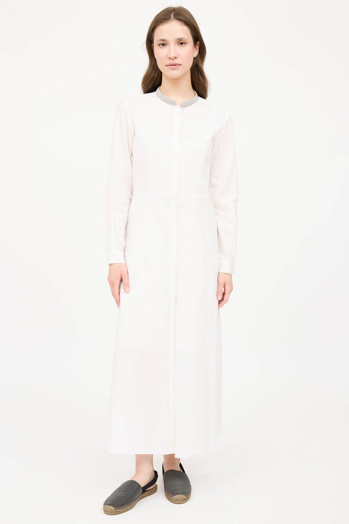 Fabiana FilippiBeaded Button Up Dress