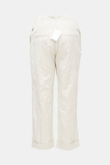 Fabiana Filippi Crinkled Satin Straight Leg Trouser