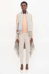 Fabiana Filippi Wool Plaid Long Vest