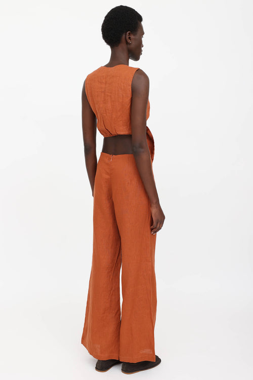 Linen Top & Pant Co-Ord Set