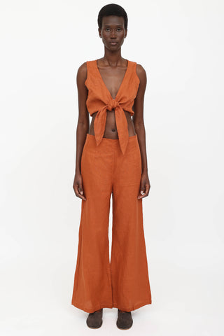 Linen Top & Pant Co-Ord Set