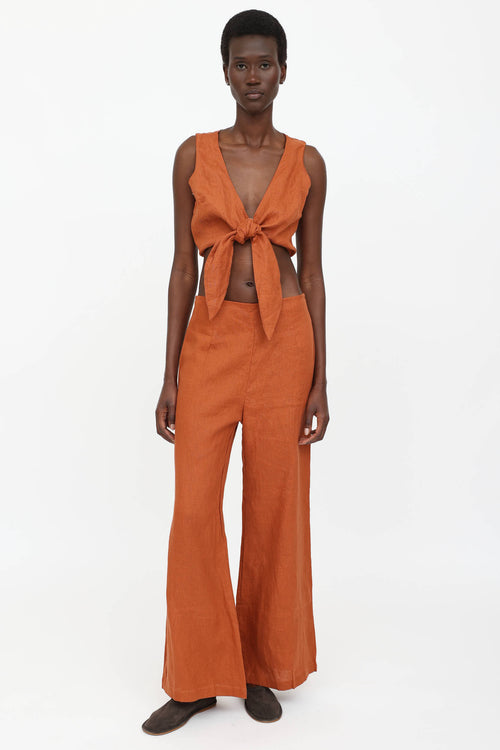 Linen Top & Pant Co-Ord Set