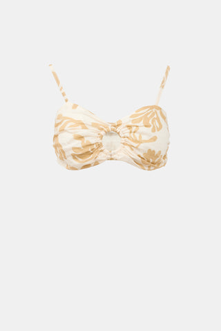 Faithfull the Brand Linen Liberta Bandeau Top