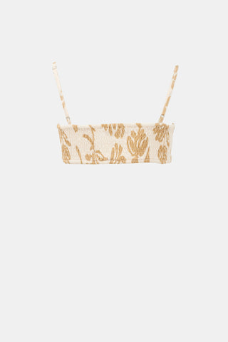 Faithfull the Brand Linen Liberta Bandeau Top