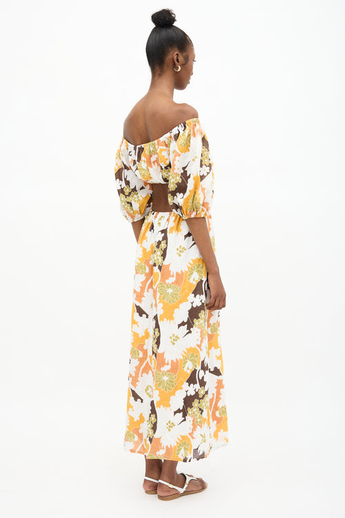 Faithfull the Brand Linen Trinita Floral Dress