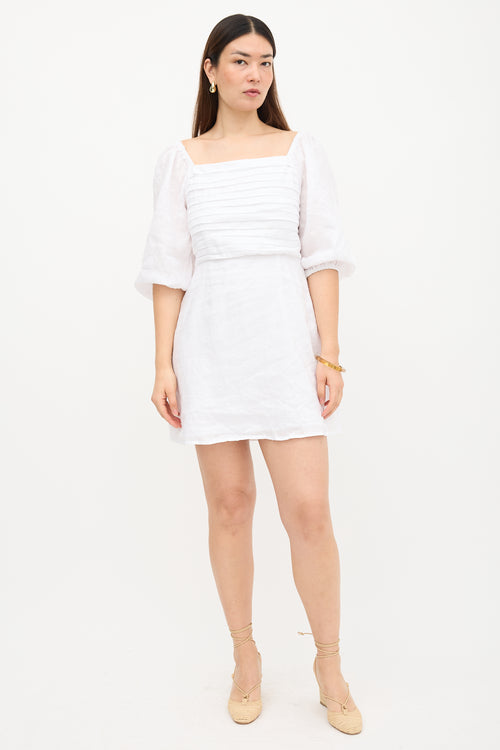 Faithfull the Brand Linen Venezia Mini Dress