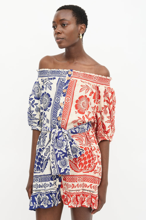 FARM Linen Pineapple Garden Dress