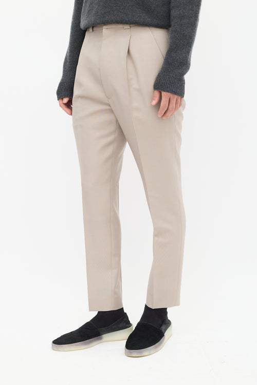 Fear Of God Beige Wool & Mohair Eternal Trouser