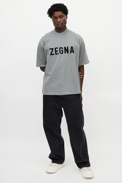 Fear of God // X Zegna Grey Logo T-Shirt – VSP Consignment