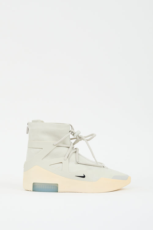 Fear of God X Nike Air Grey & Cream FOG1 Sneaker