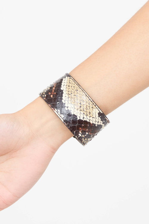 Fendi Exotic Leather Cuff