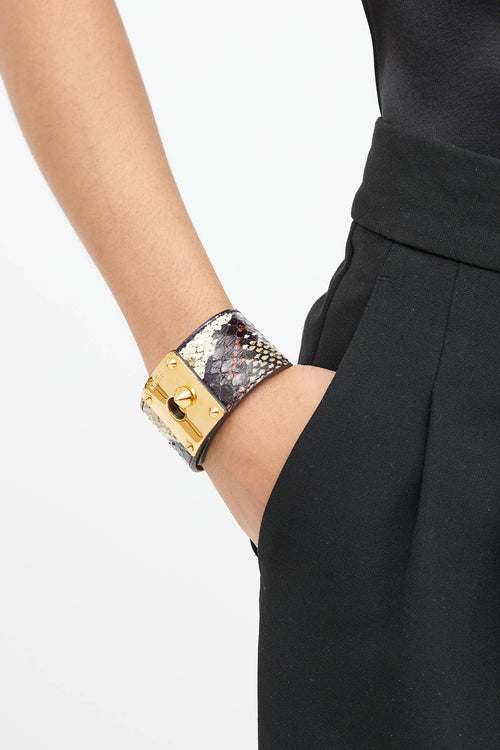 Fendi Exotic Leather Cuff