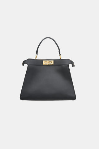 Fendi 2022 Leather Medium Peekaboo ISeeU Bag