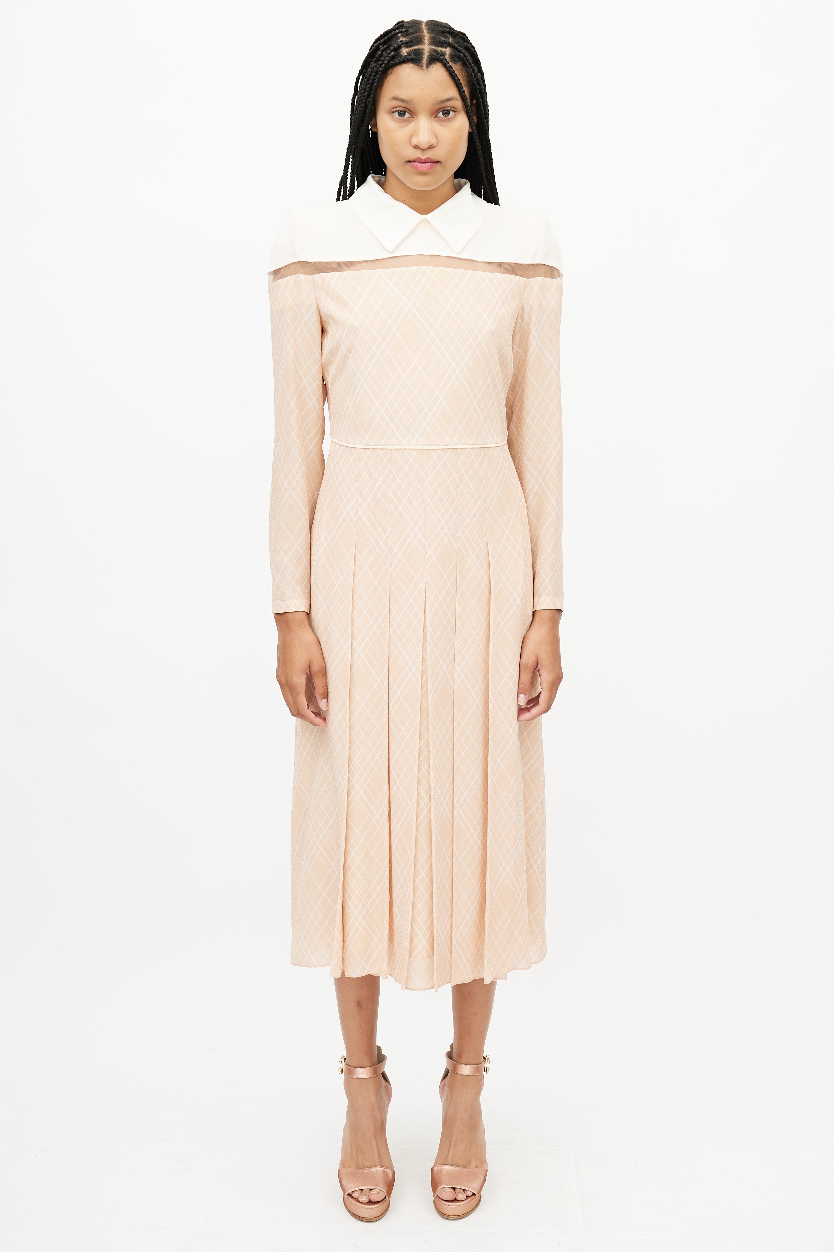 fendi dress cream Fendi // One Sleeve Dress VSP Consignment
