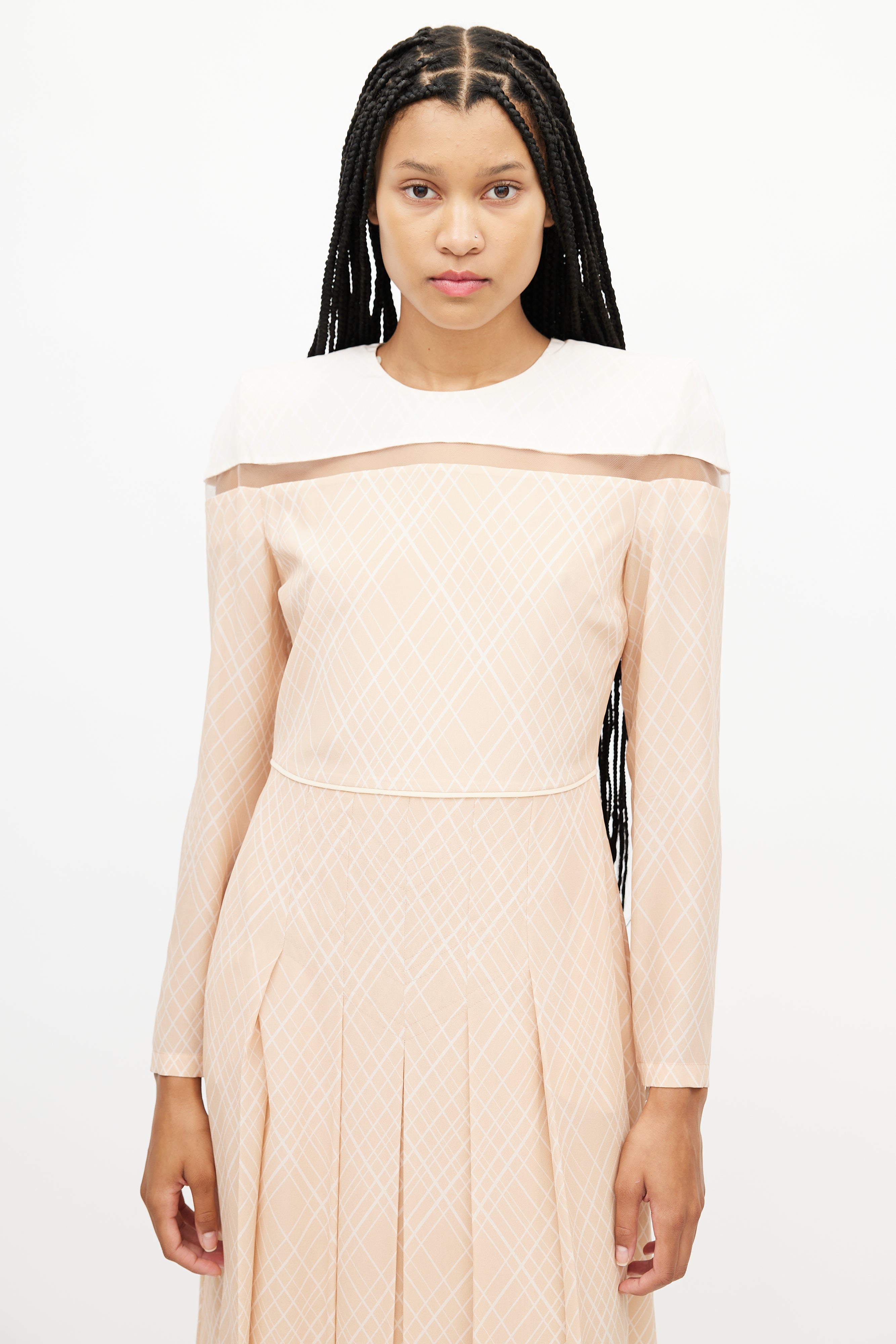 Fendi // Striped Pleated Dress – VSP Consignment