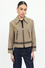 Fendi Logo Zip Jacket
