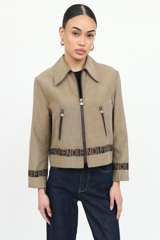 Fendi Logo Zip Jacket
