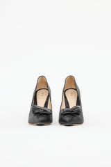 Fendi Raffia Bow Pump